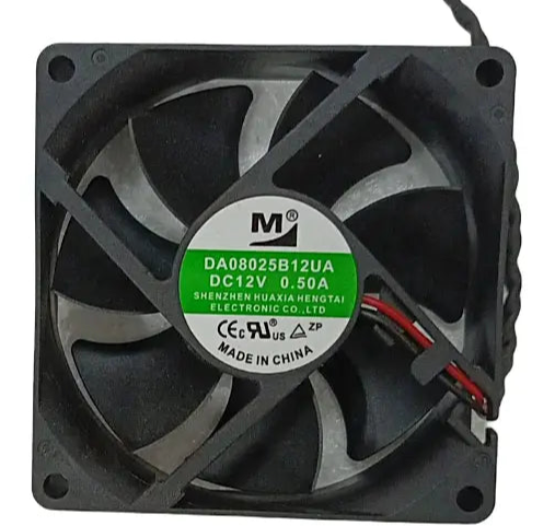 Cooling Fan, Part Number : DA08025B12UA, 12 VDC